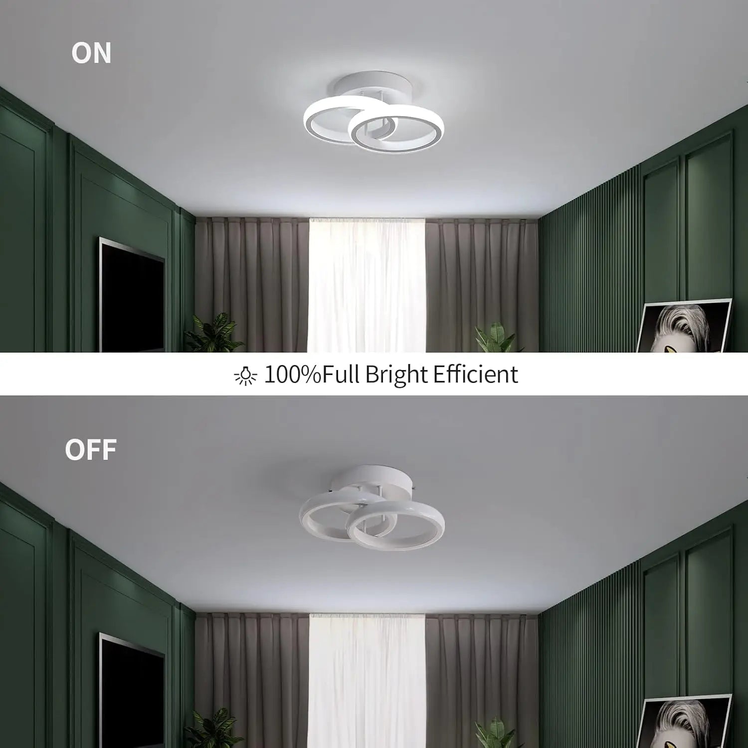Duo – nowoczesna lampa sufitowa