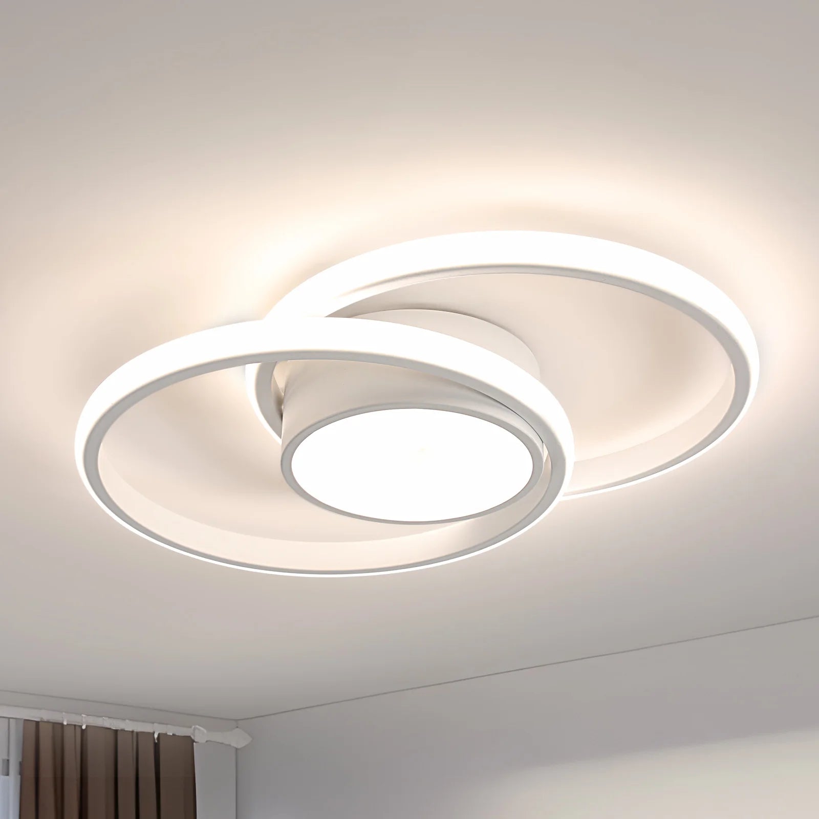 Modern LED Ceiling Lights,42W 3084LM LED Ceiling Lights,Natural Light 4500K Round Ceiling Lighting for Bedroom