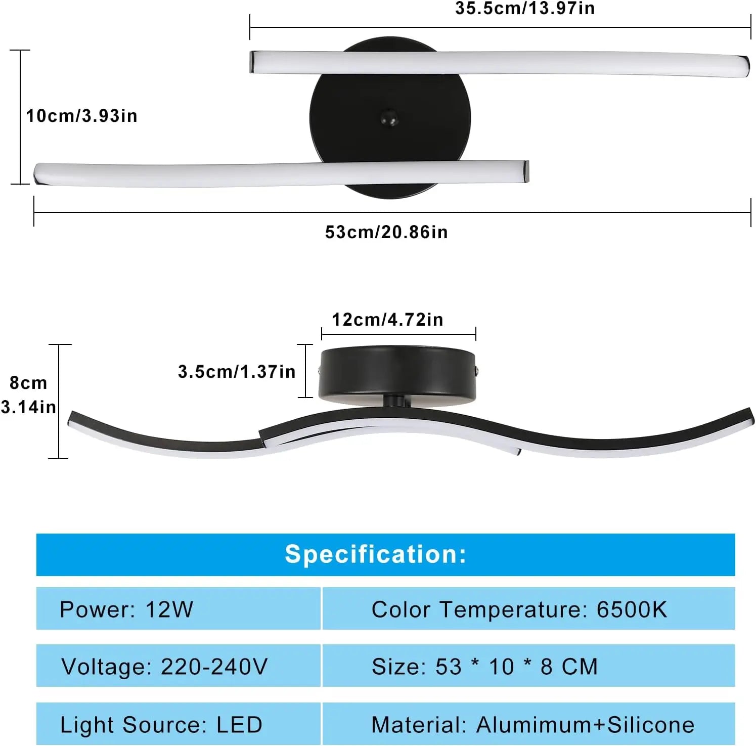 Wave – nowoczesna lampa sufitowa