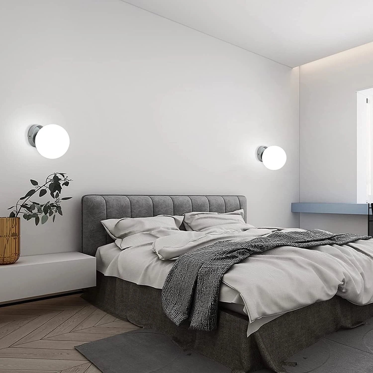 Glass Ball – nowoczesny kinkiet ścienny/ lampa sufitowa