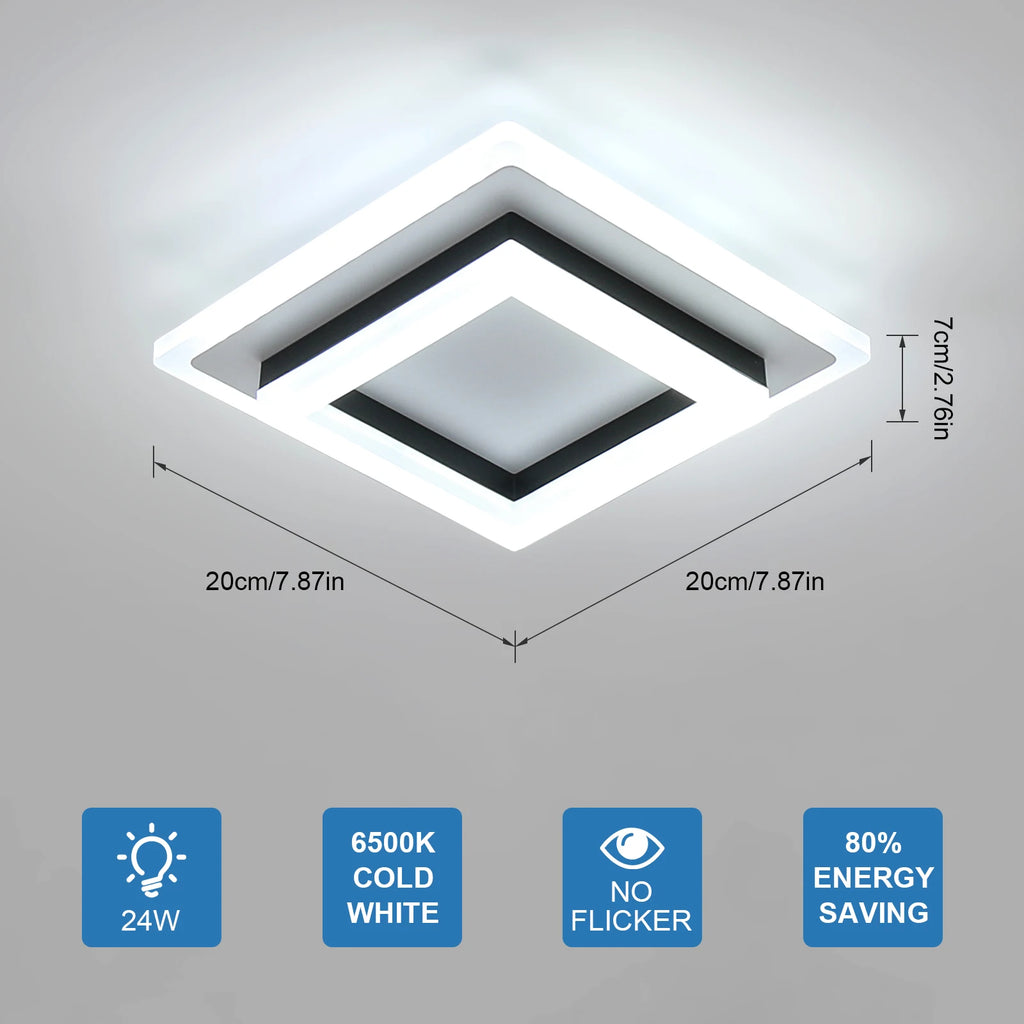 Vetro Square – nowoczesna lampa sufitowa