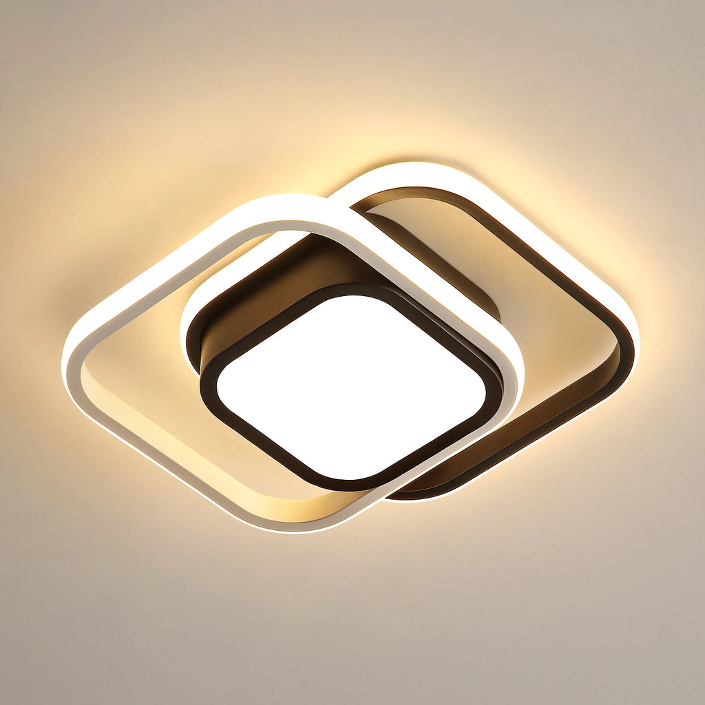 Kvadrato Duo – nowoczesna lampa sufitowa