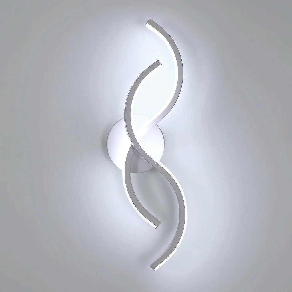Wave White – nowoczesny kinkiet ścienny