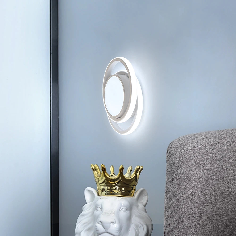 LED Ceiling Light, 36W 3240LM Modern Ceiling Light Dual-Round,Aluminum Close to Ceiling Light Fixture for Bedroom