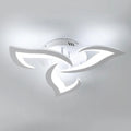 LED Ceiling Light,36W Modern Design Ceiling Lighting,3 Head Lights Living Room Ceiling Light Acrylic White Flower Fittings Ceilings for Bedroom, Kitchen,Dining Room,6500K White Light