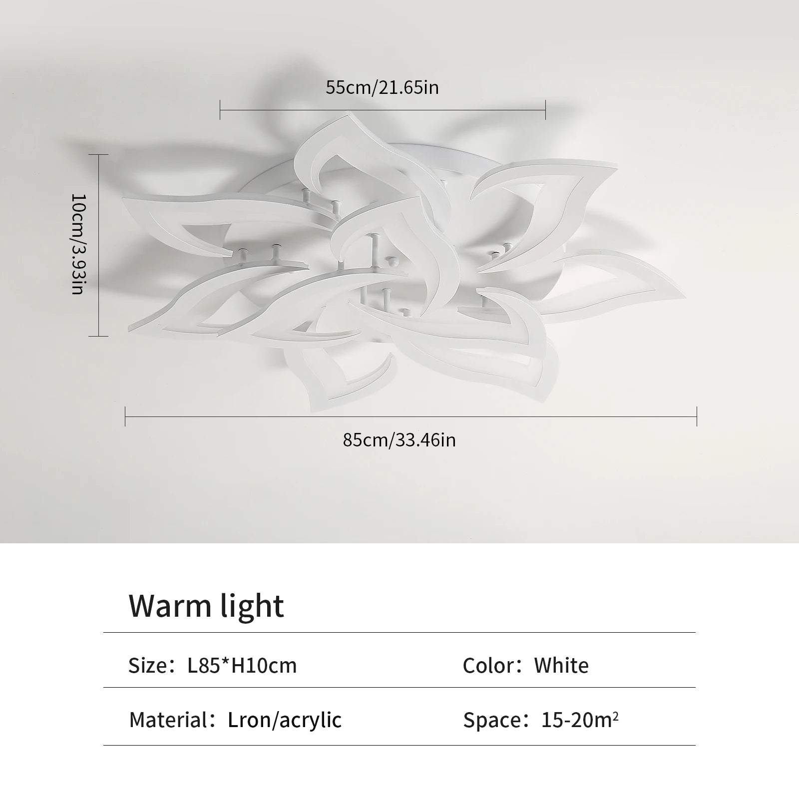 Lotus Grand – nowoczesna lampa sufitowa