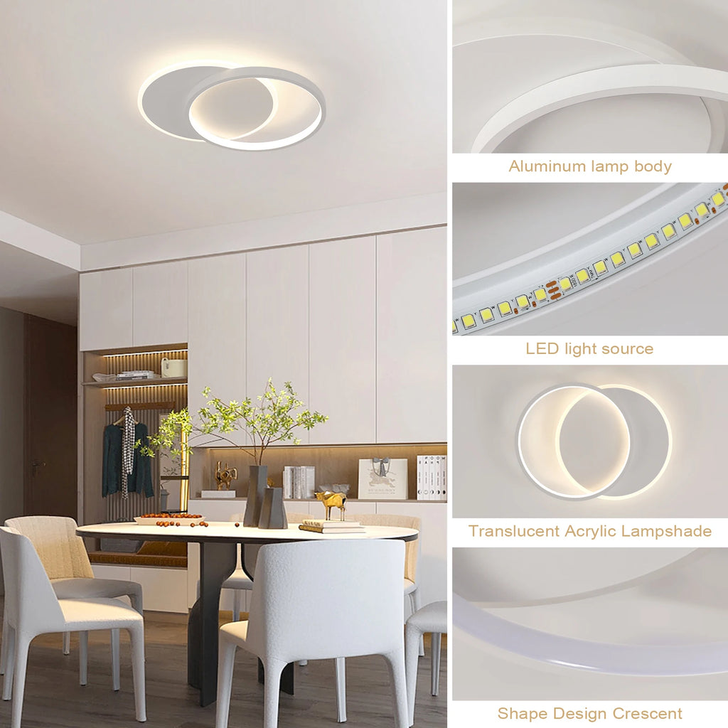 Lunar White – nowoczesna lampa sufitowa