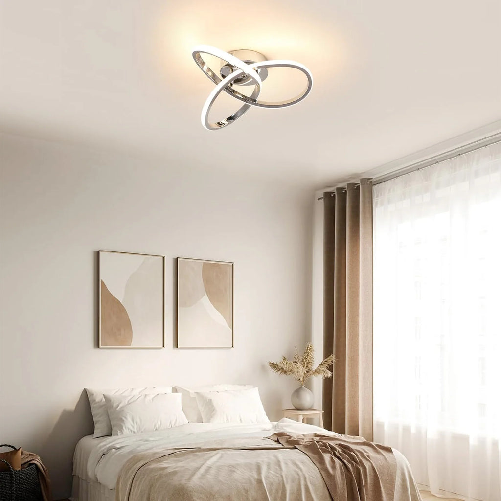 LED Ceiling Light Fixtures,30W Close to Ceiling Lamps,Modern Flush Mount Ceiling Light for Hallway,Bedroom,Warm Light 3000K