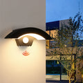 Outdoor Wall Light with Motion Sensor,24W Modern LED Wall Lamp,IP65 Waterproof Wall Light for Terrace, Gardens,Entrance,Garage,Warm Light 3000K,Black