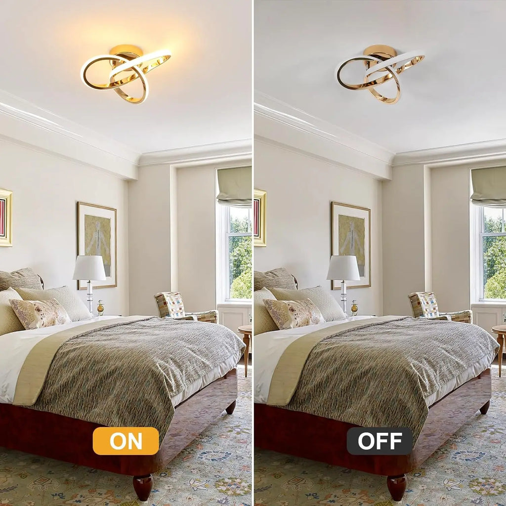 LED Ceiling Light,Modern LED Ceiling Light 22W 2500 LM,Aluminium Ceiling Light for Bedroom,Kitchen,Balcony,Living Room,Hallway,Warm Light 3000K-25cm