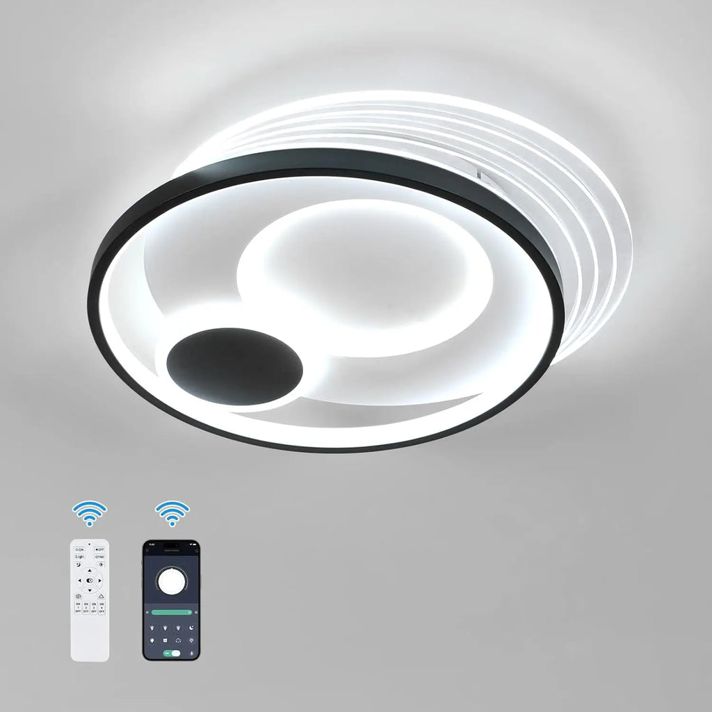 Dimmable LED Ceiling Light,31W Modern Ceiling Lamp Adjustable 3000-6500K For Living Room,Bedroom