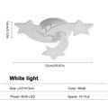 Modern LED Ceiling Lamp,3 Heads 40W White Acrylic Ceiling Light for Living Room,Bedroom,Diameter 53 cm,White Light 6500K