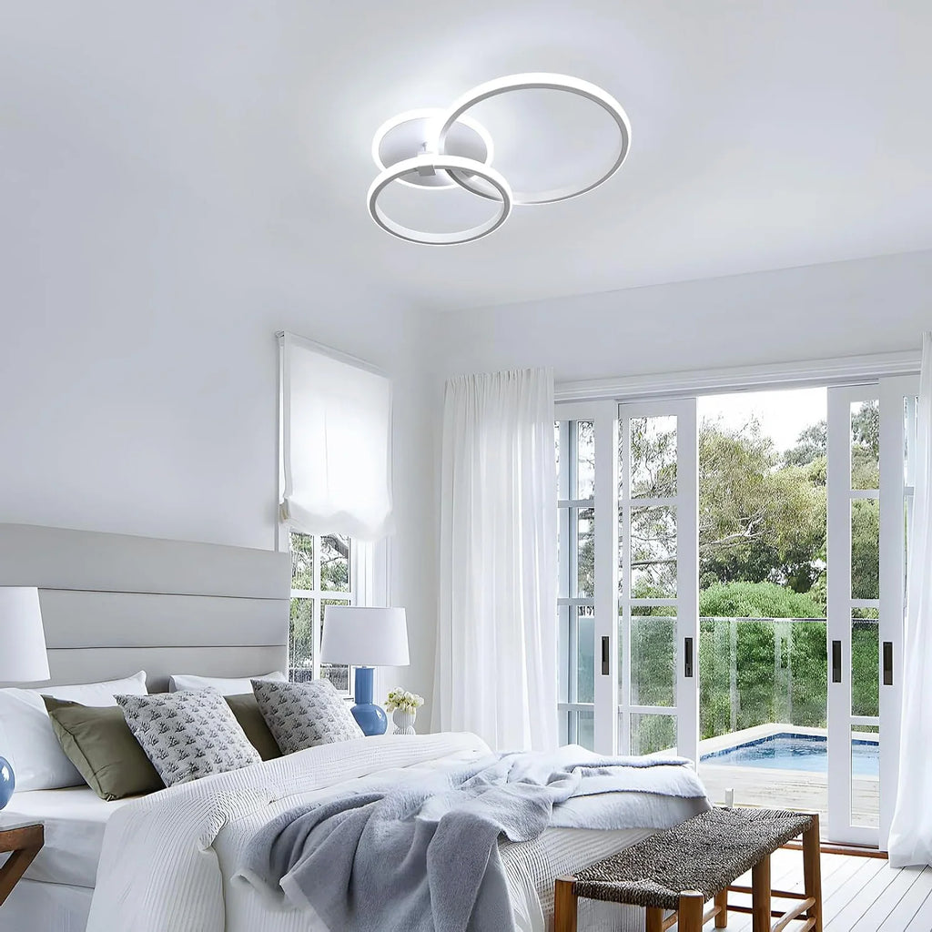 Modern LED Ceiling Lights,42W 3780LM Round Design Ceiling Lighting Ceiling Lamp for Bedroom