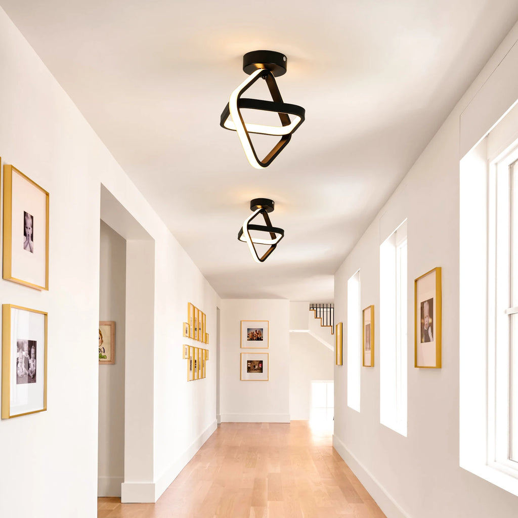 Square LED Ceiling Light,Modern 24W 2700LM,3000K Warm White,Diameter 22CM,Suitable for Corridor, Balcony,Kitchen,Dining Room