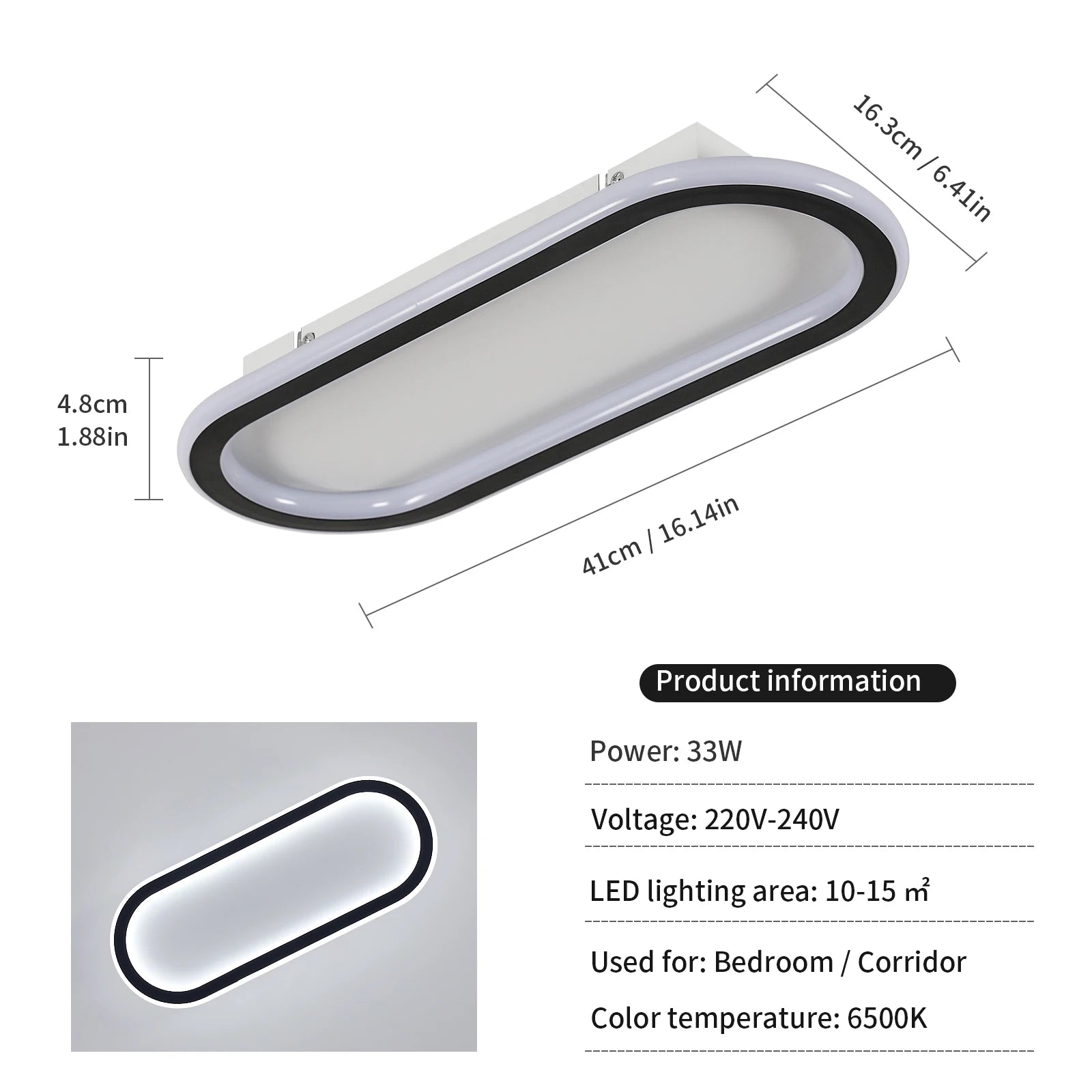 Slim Line Dark – nowoczesna lampa sufitowa