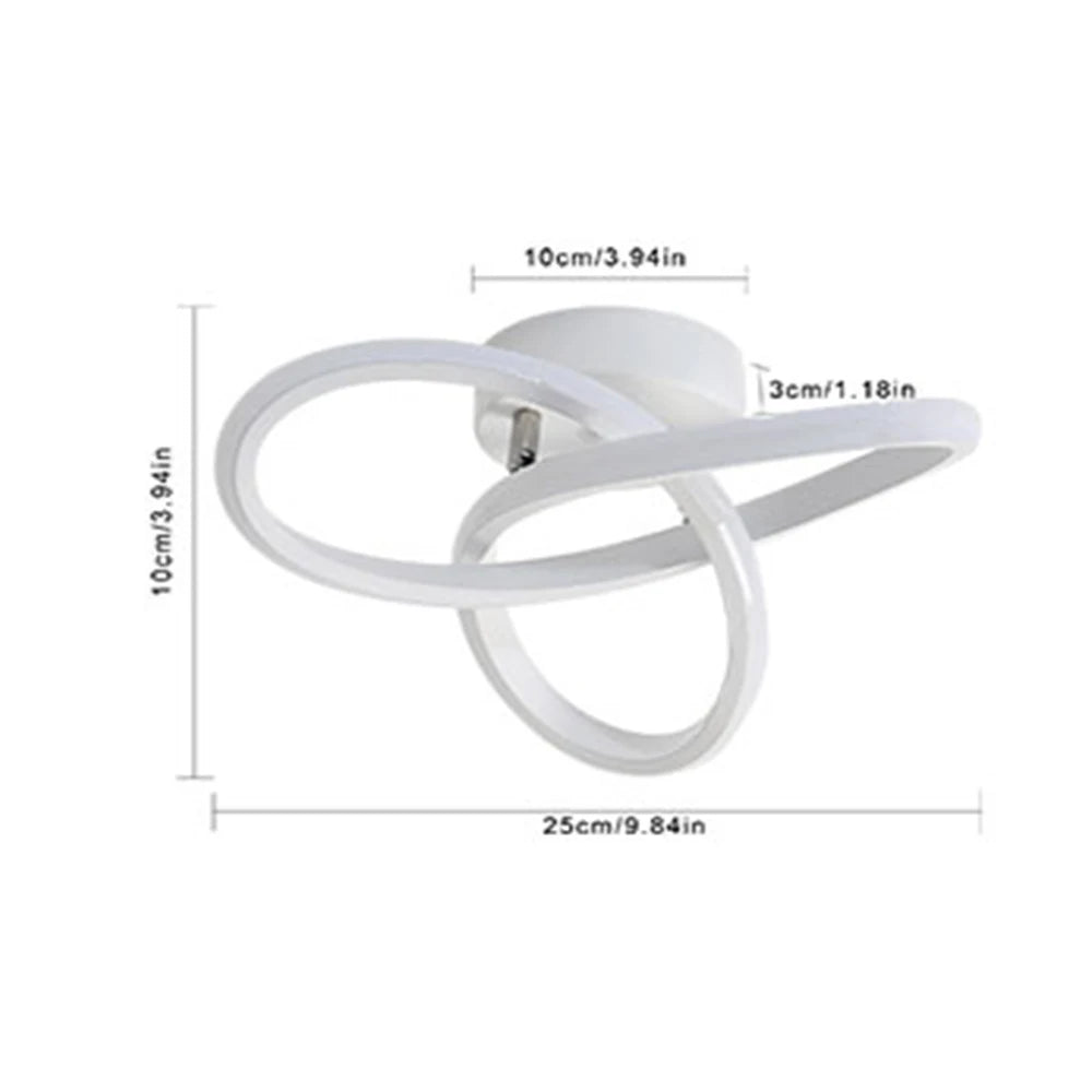 Modern LED Ceiling Light,25cm Clover shape Ceiling Lamp,Various lights for Hallway,Living Room,Bedroom 3000K/4500K/6500K