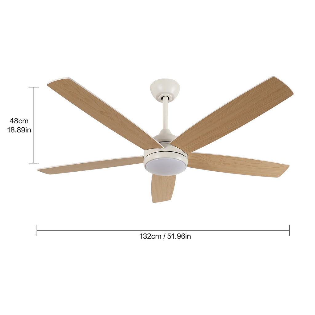 Nordic – Skandynawski Wentylator Sufitowy LED z Pilotem