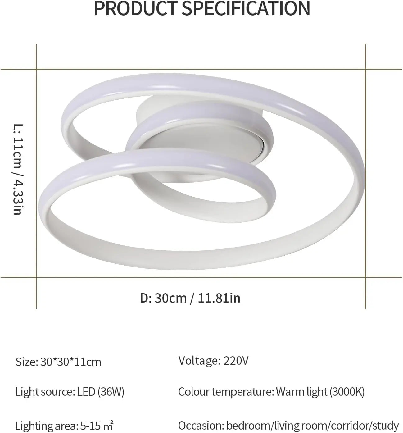 Spiral – nowoczesna lampa sufitowa