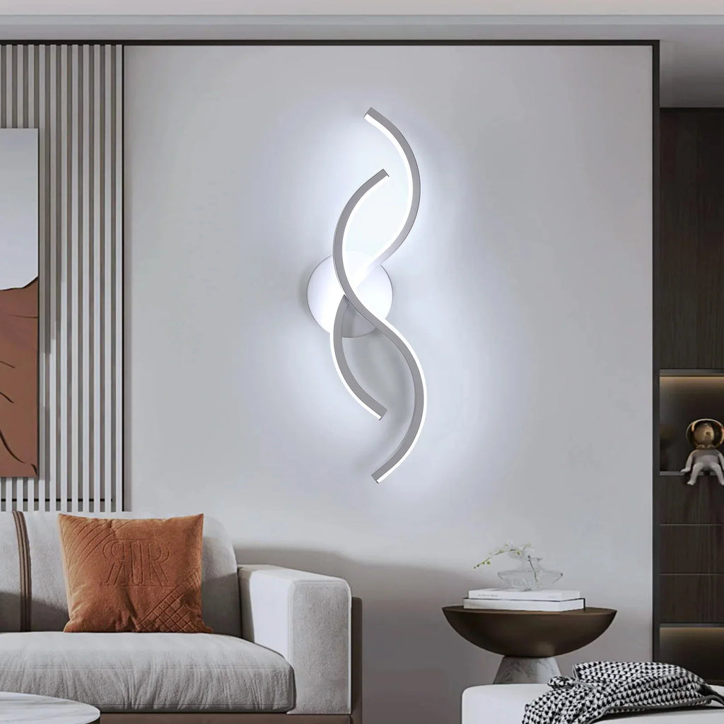 Wave White – nowoczesny kinkiet ścienny