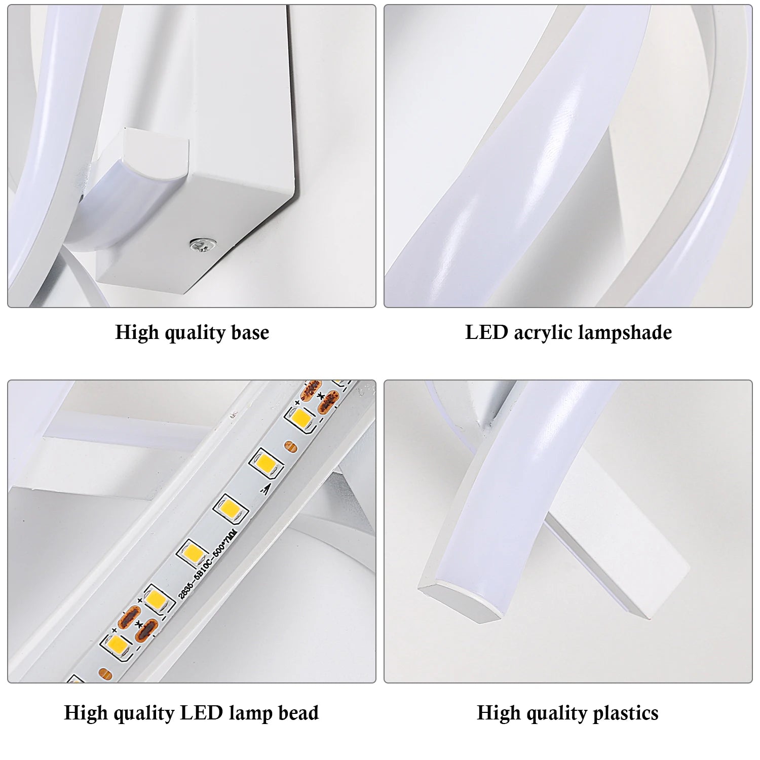 Modern LED Wall Lamp, 22W Spiral Twisted Design Wall Sconce Metal Indoor Lighting Fixture for Bedroom Living Room Corridor,Non-Dimmable,Warm Light 3000K