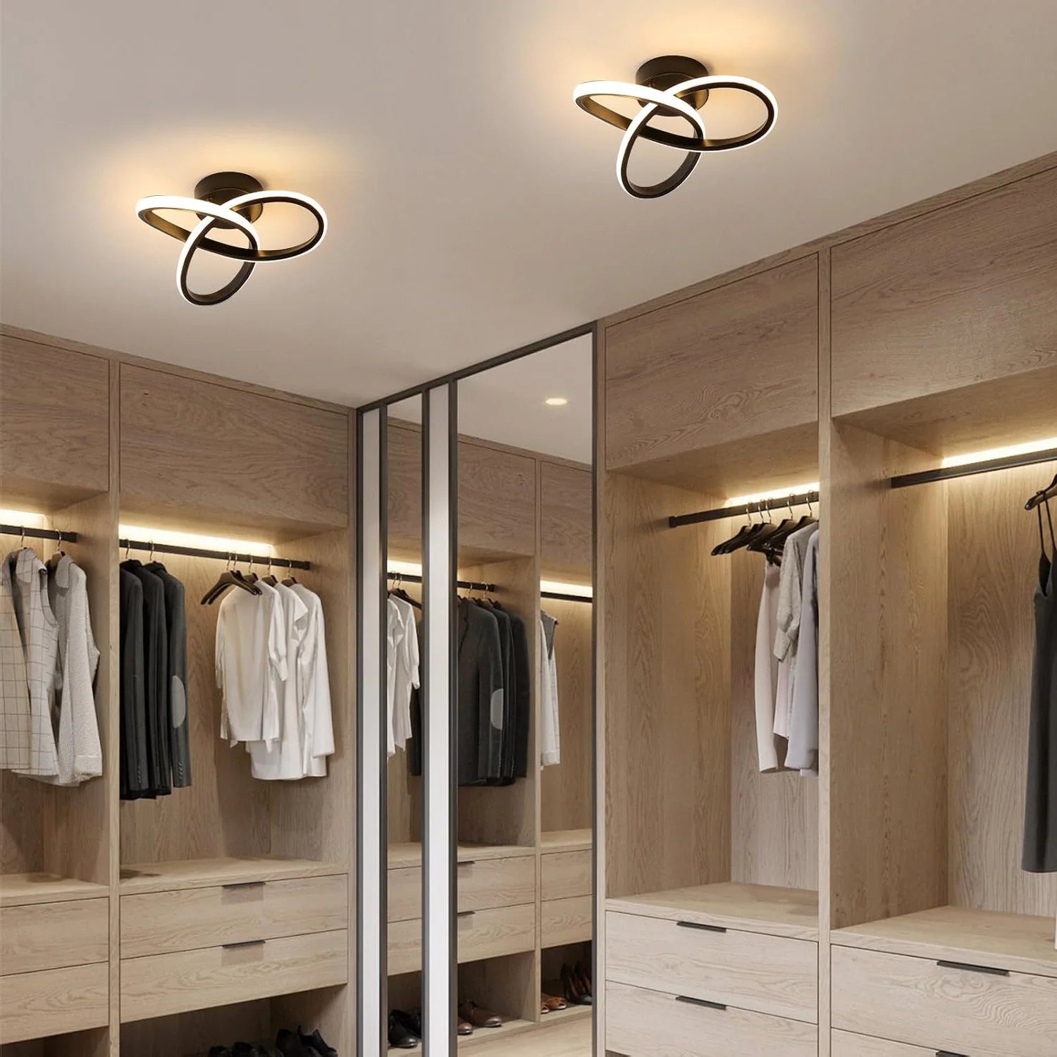 LED Ceiling Light,Modern LED Ceiling Light 22W 2500 LM,Aluminium Ceiling Light for Bedroom,Kitchen,Balcony,Living Room,Hallway,Warm Light 3000K-25cm