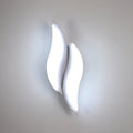 LED  Wall Sconce,12W Acrylic Wall Lamp Leaf-Shaped Design Cool White Light 6500K for Bedroom Living Room Corridor