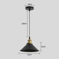 3 Heads Vintage Pendant Light,E27 Black Metal Hanging Lights,Industrial Chandelier for Dinning Room (Bulb not Included)