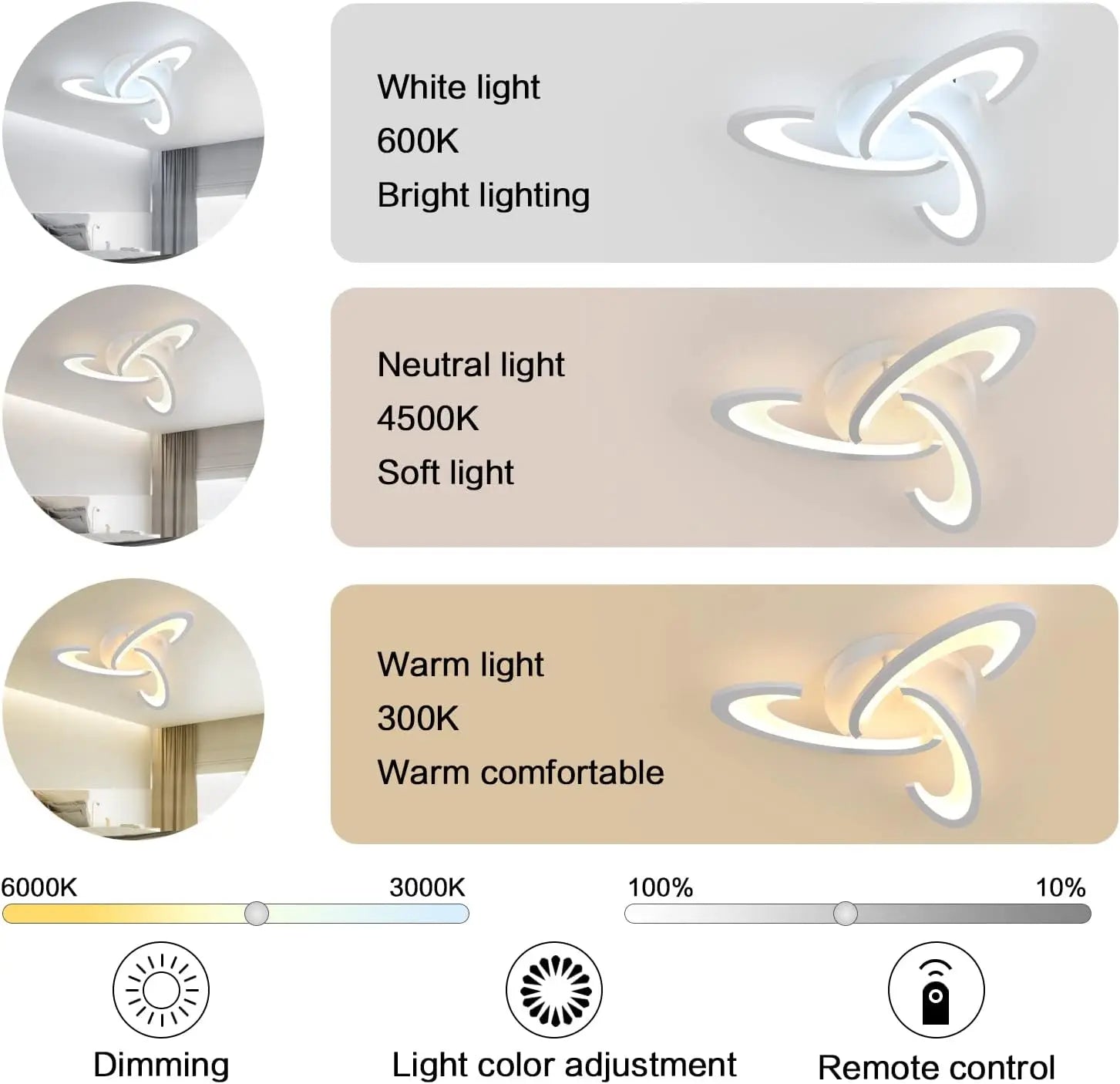 Trinitas – nowoczesna lampa sufitowa