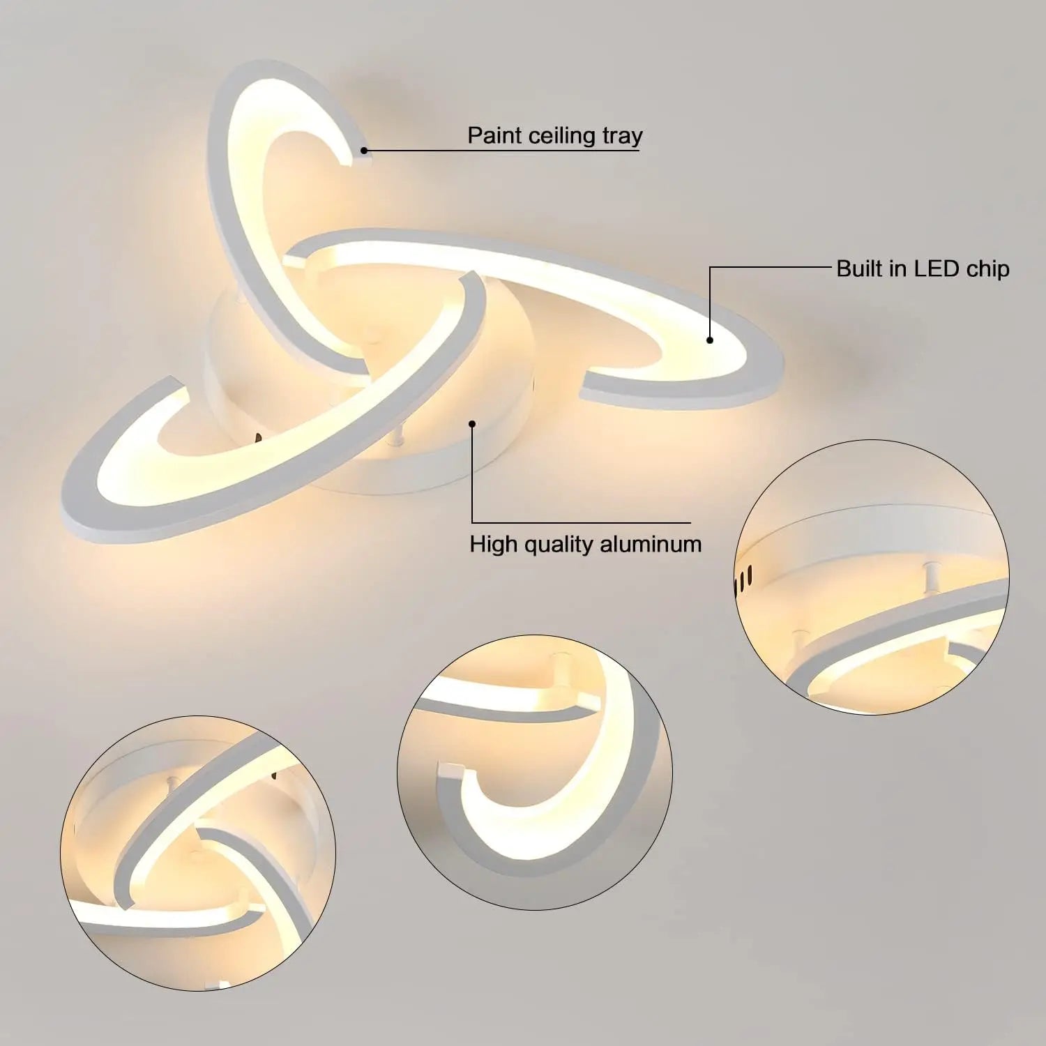 Trinitas – nowoczesna lampa sufitowa