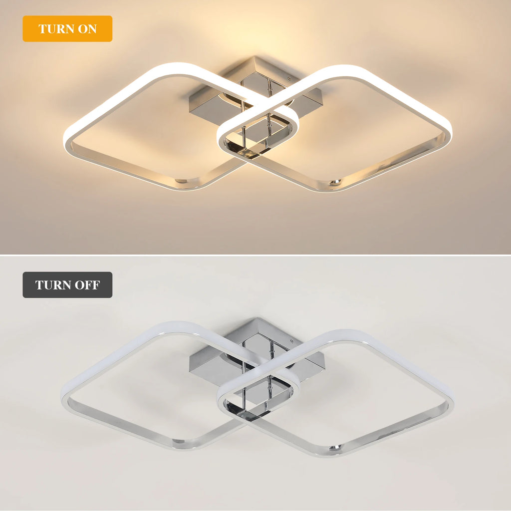 Twin Chrome – nowoczesna lampa sufitowa