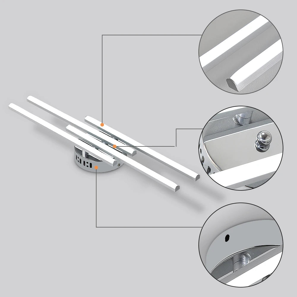 LED Ceiling Lamp,24W 2160LM LED Ceiling Light Aluminium,Modern Ceiling Light For Bedroom,White Light 6500K