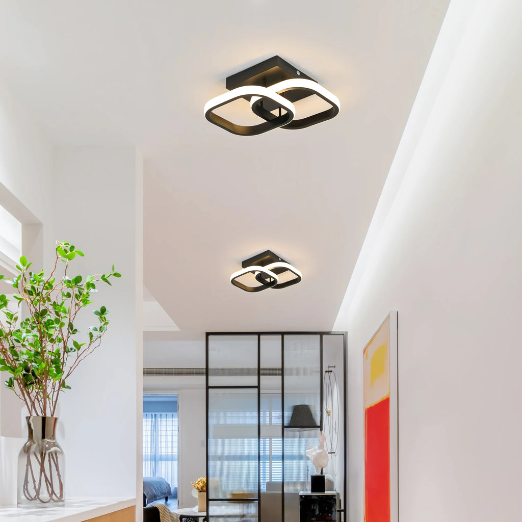 Dimmable LED Ceiling Light,18W Modern Square LED Ceiling Lamp 3 Colour Temperature Adjustments, Ceiling Lighting Fixture
