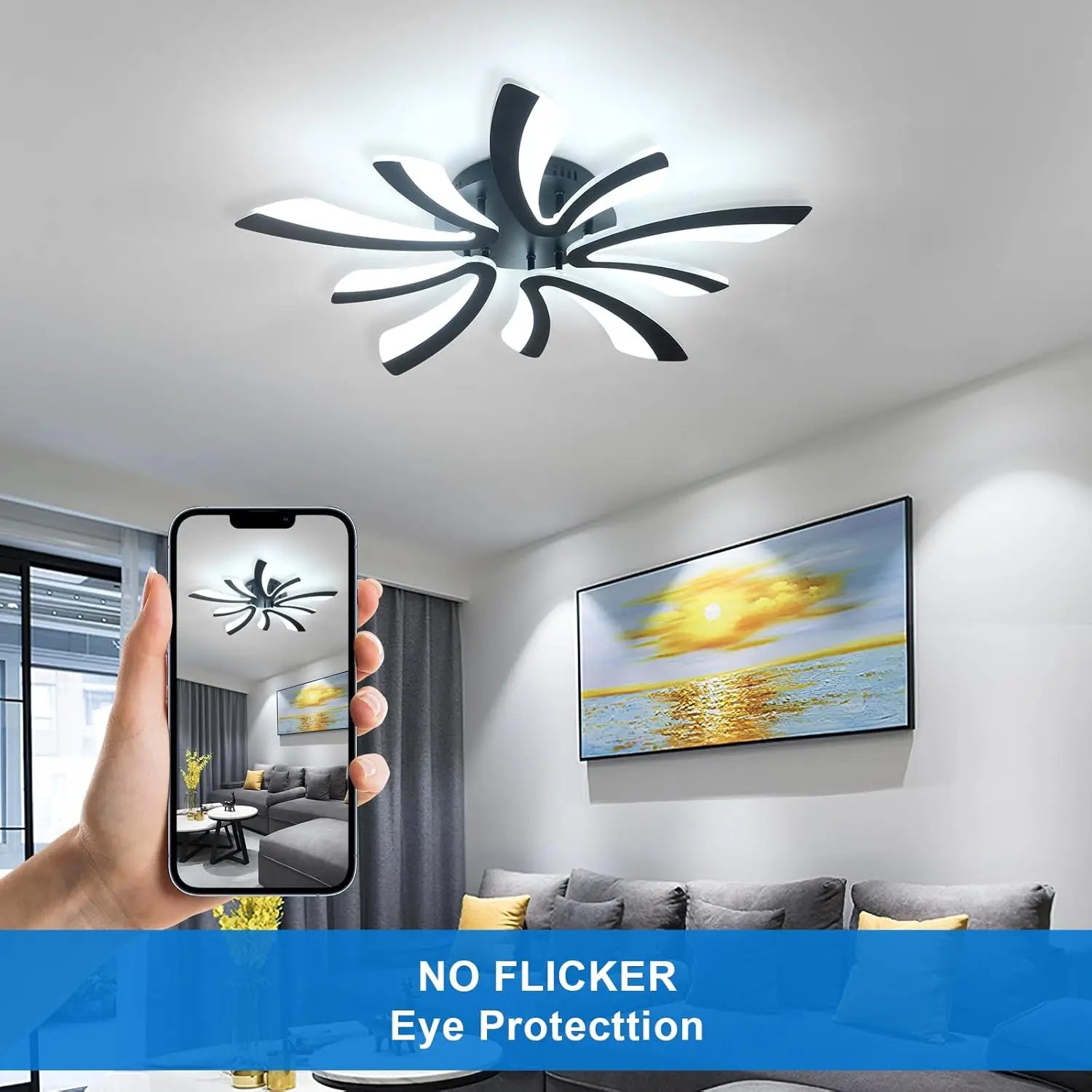 V-Art – nowoczesna lampa sufitowa