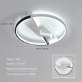 Modern LED Ceiling Light,42W Round Shape Personality Creative Ceiling Lighting For Bedroom,Living Room,Cool White Light 6500K