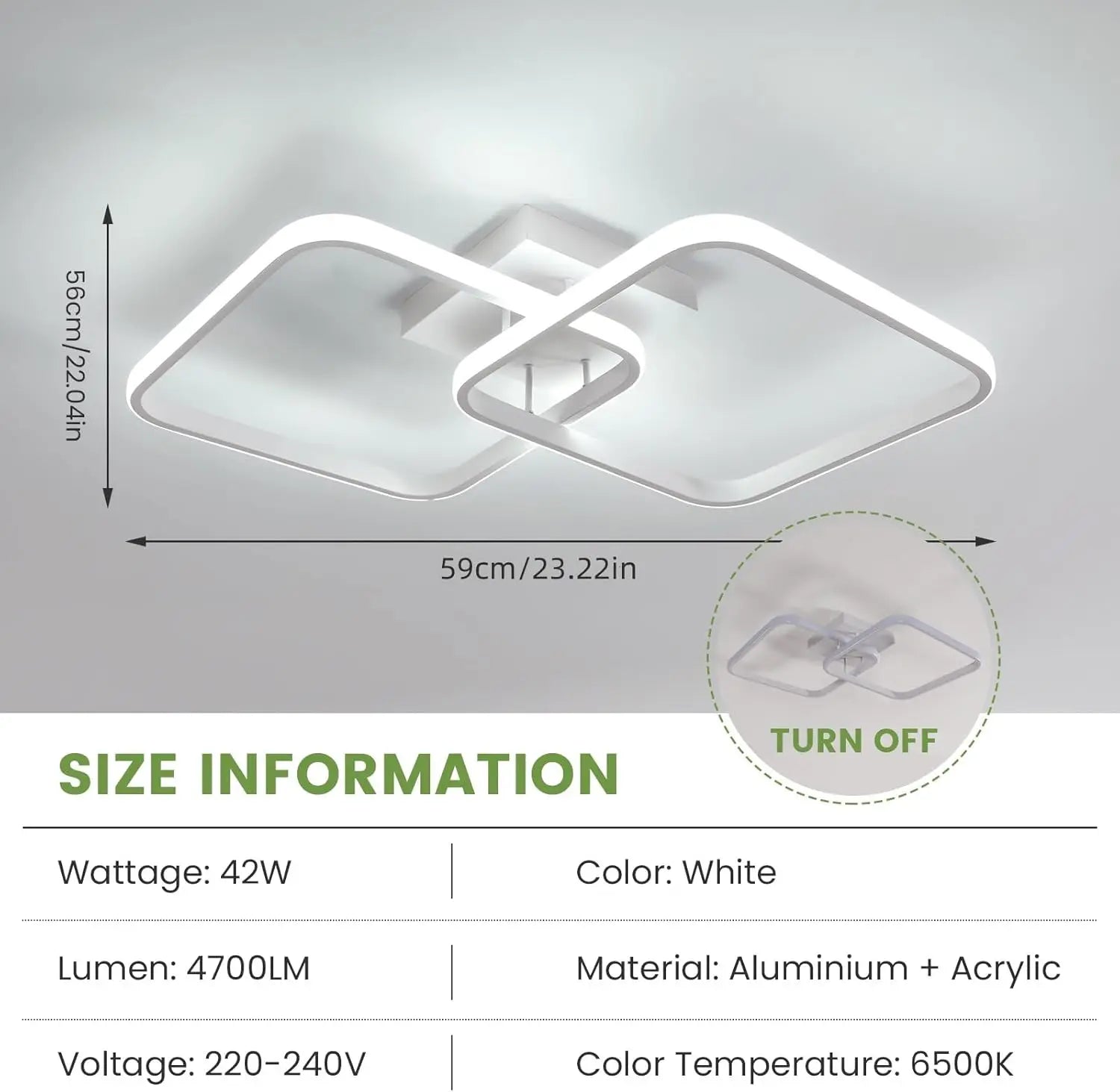 Crux – nowoczesna lampa sufitowa