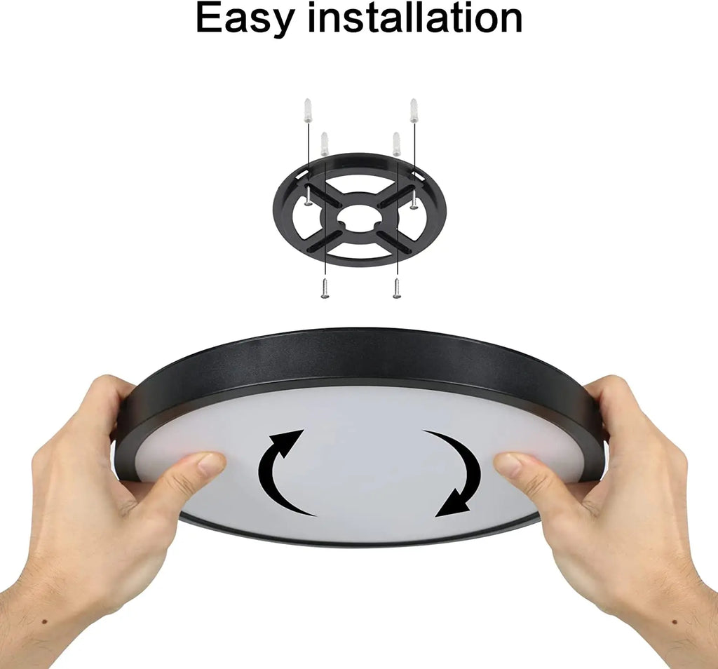 LED Flush Mount Ceiling Light,24W 2050LM Round Ceiling Lights,Ultra-Thin Ceiling Lamp for Bedroom,White Light 6500K
