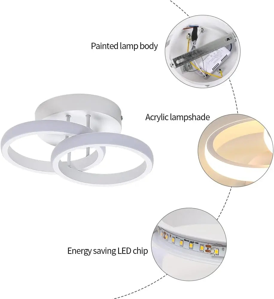Luna Duo – nowoczesna lampa sufitowa