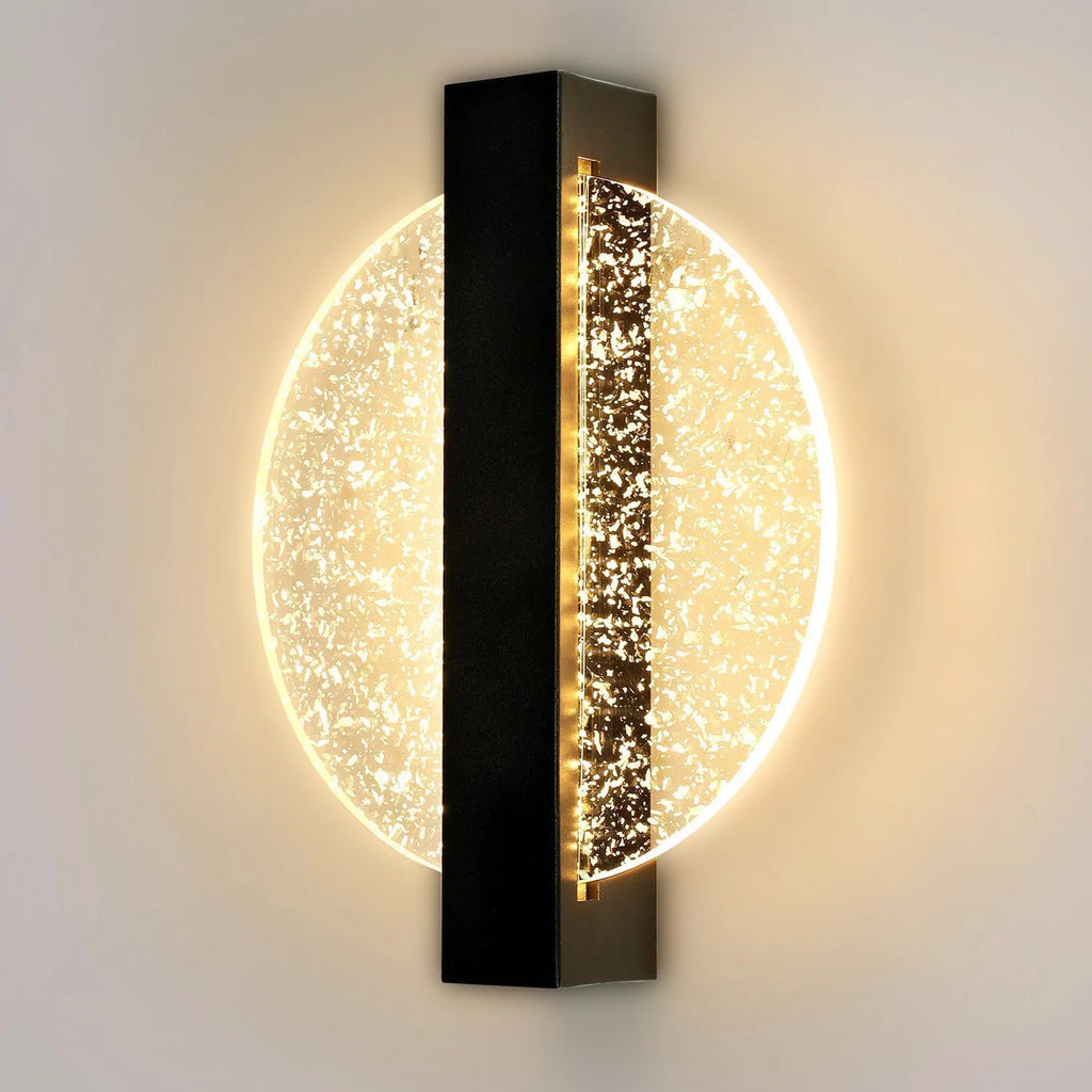 Indoor LED Wall Light,12W 1500LM Round LED Wall Lamp,Indoor Modern Wall Lighting for Living Room, Bedroom,Staircase,Hallway,Warm Light 3000K