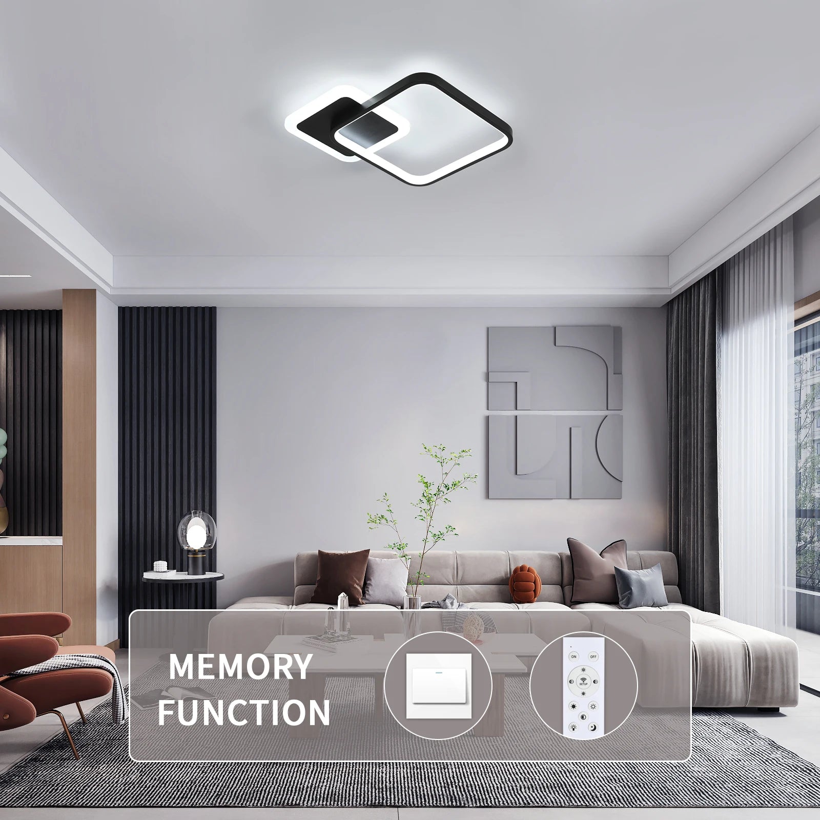 Vario Square – nowoczesna lampa sufitowa