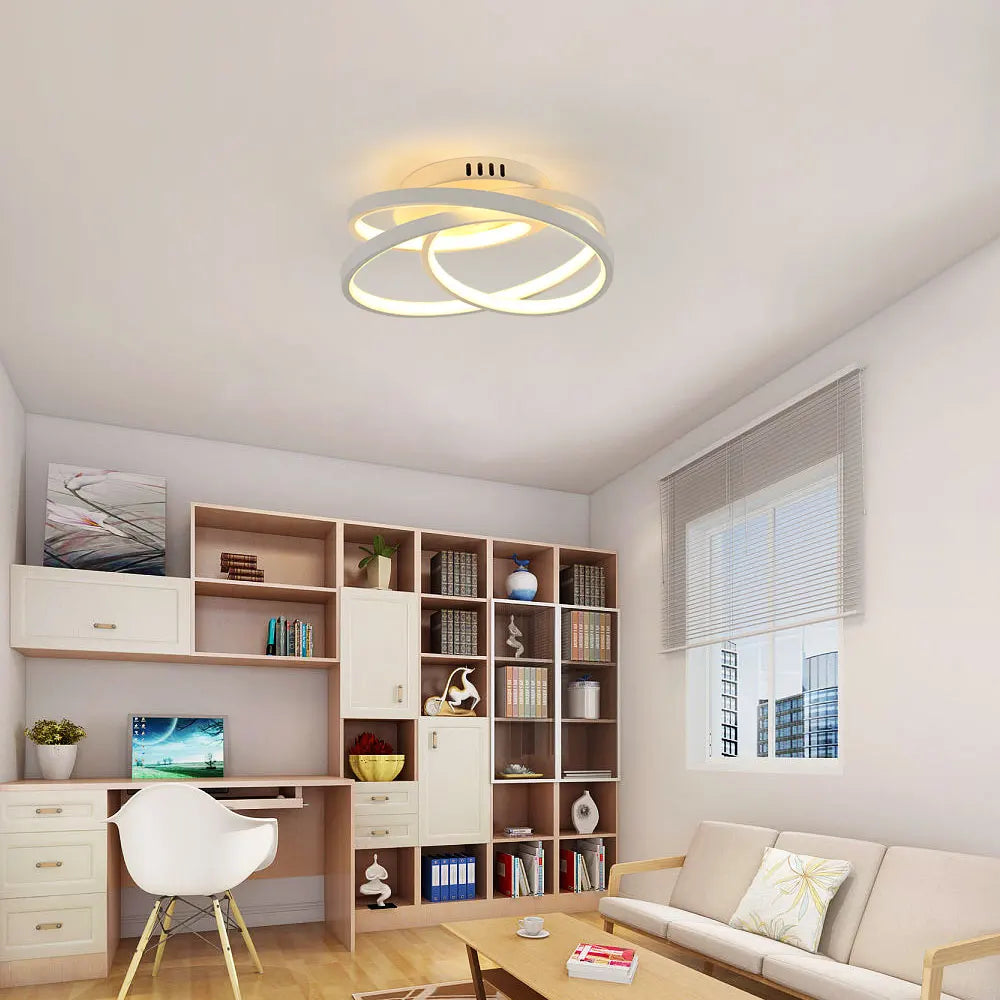 Modern Flush Mount Ceiling Light,Led Ceiling Light Fixtures,40W Close to Ceiling Lights,3000K Warm Light