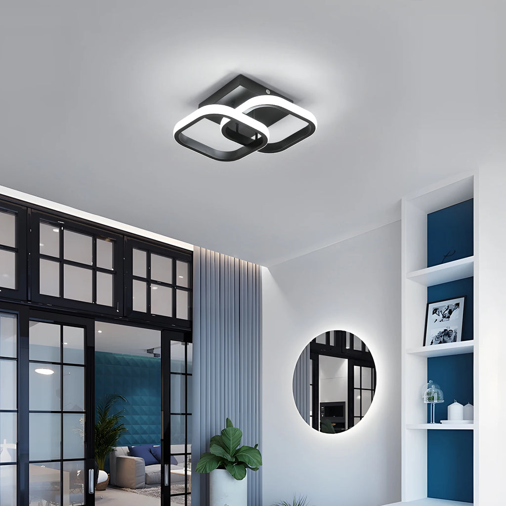 Dimmable LED Ceiling Light,18W Modern Square LED Ceiling Lamp 3 Colour Temperature Adjustments, Ceiling Lighting Fixture