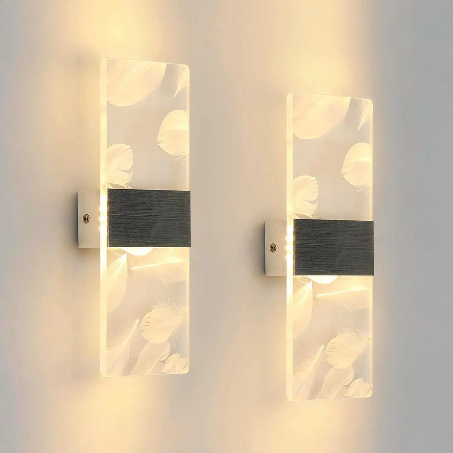 Pluma Duo (2pc) – nowoczesny kinkiet ścienny