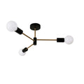 Sputnik Ceiling Light,Semi Flush Mount Ceiling Light,3 Lights Modern Sputnik Chandelier with E27 Socket （Bulb not included）