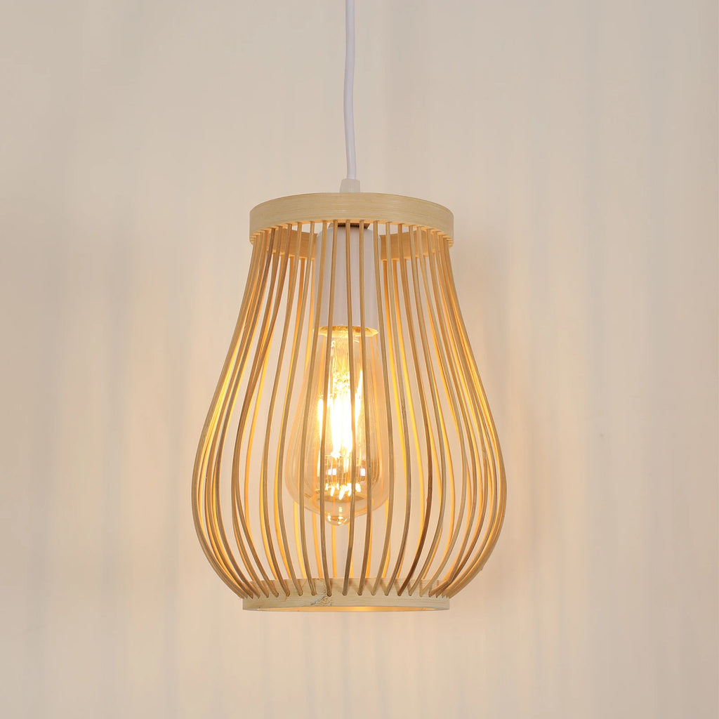 Weaving Pendant Light,Hand-Woven Ceiling Hanging Lamps,Simple Retro Suspension Lamp,E27 Base Chandelier For Bar Cafe Living Room,Kitchen Island（Bulb not included）