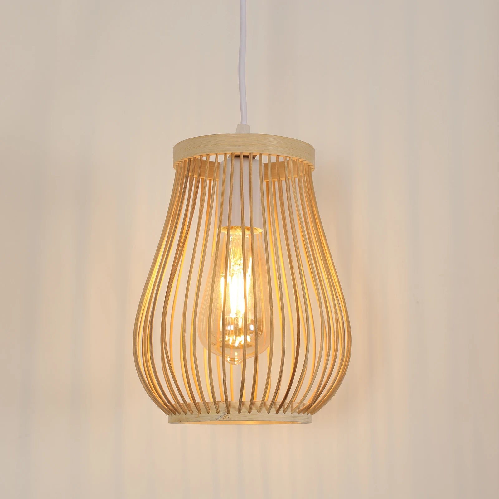 Weaving Pendant Light,Hand-Woven Ceiling Hanging Lamps,Simple Retro Suspension Lamp,E27 Base Chandelier For Bar Cafe Living Room,Kitchen Island（Bulb not included）