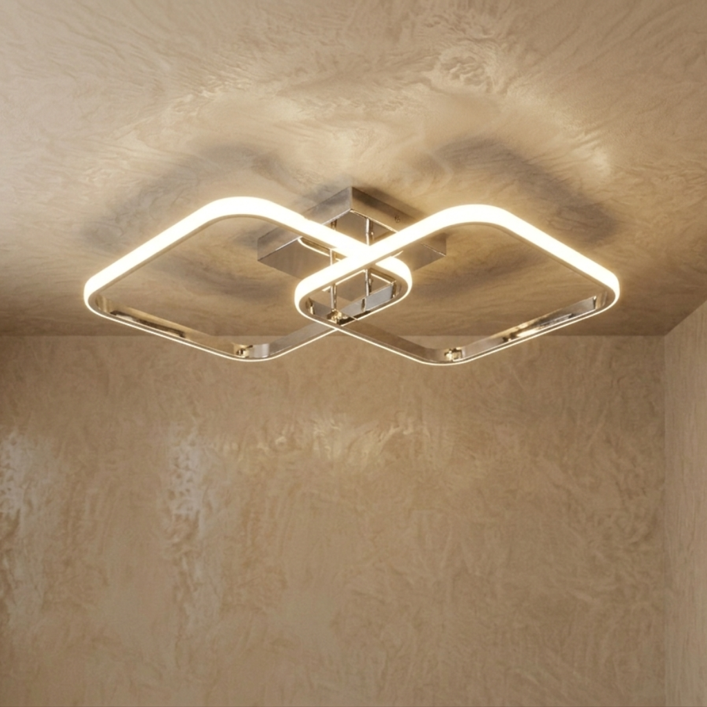 Twin Chrome – nowoczesna lampa sufitowa